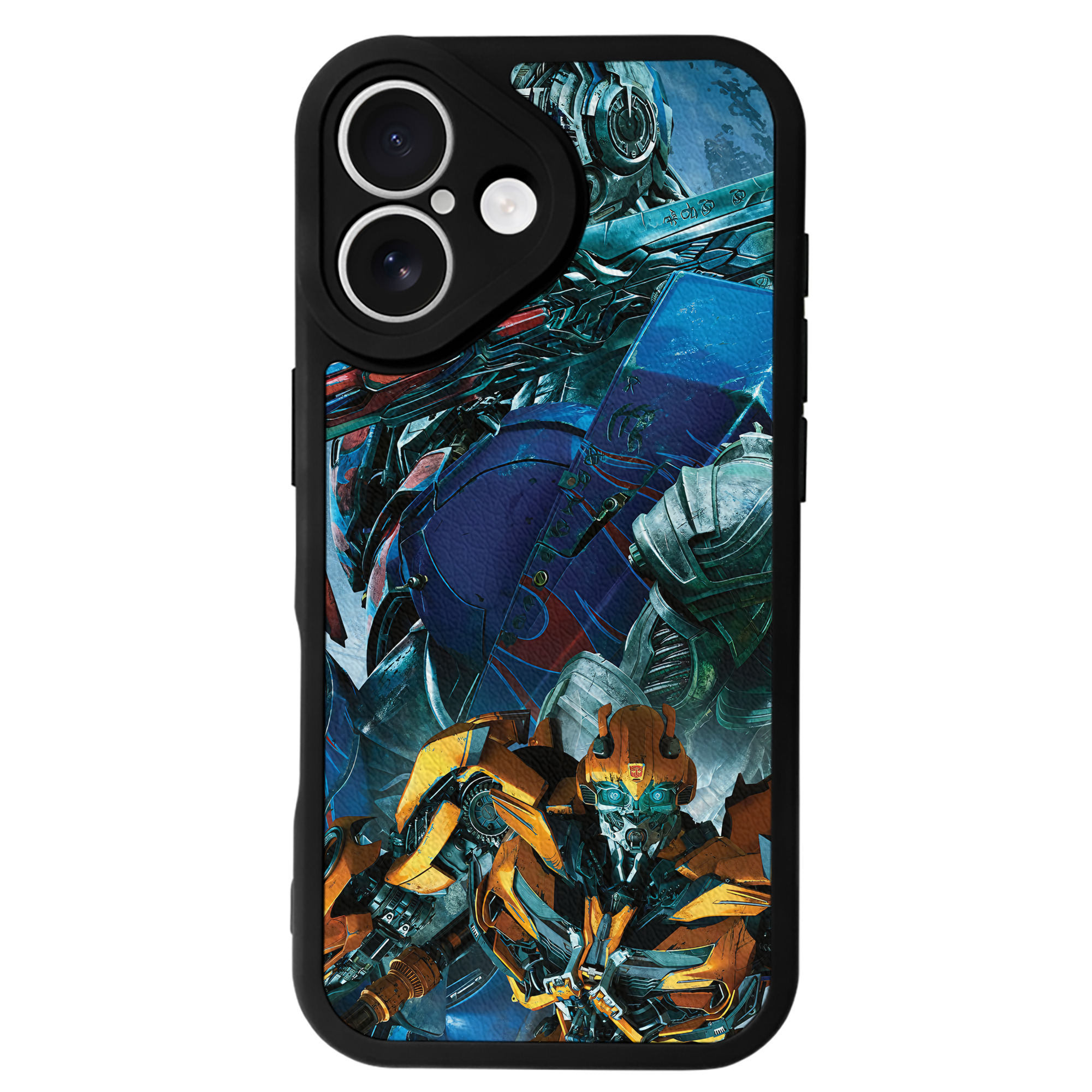 （画像用） Transformers トランスフォーマー 【iPhone 16シリーズ対応】シリコンスマホケース（レザー調） 材質：シリコン